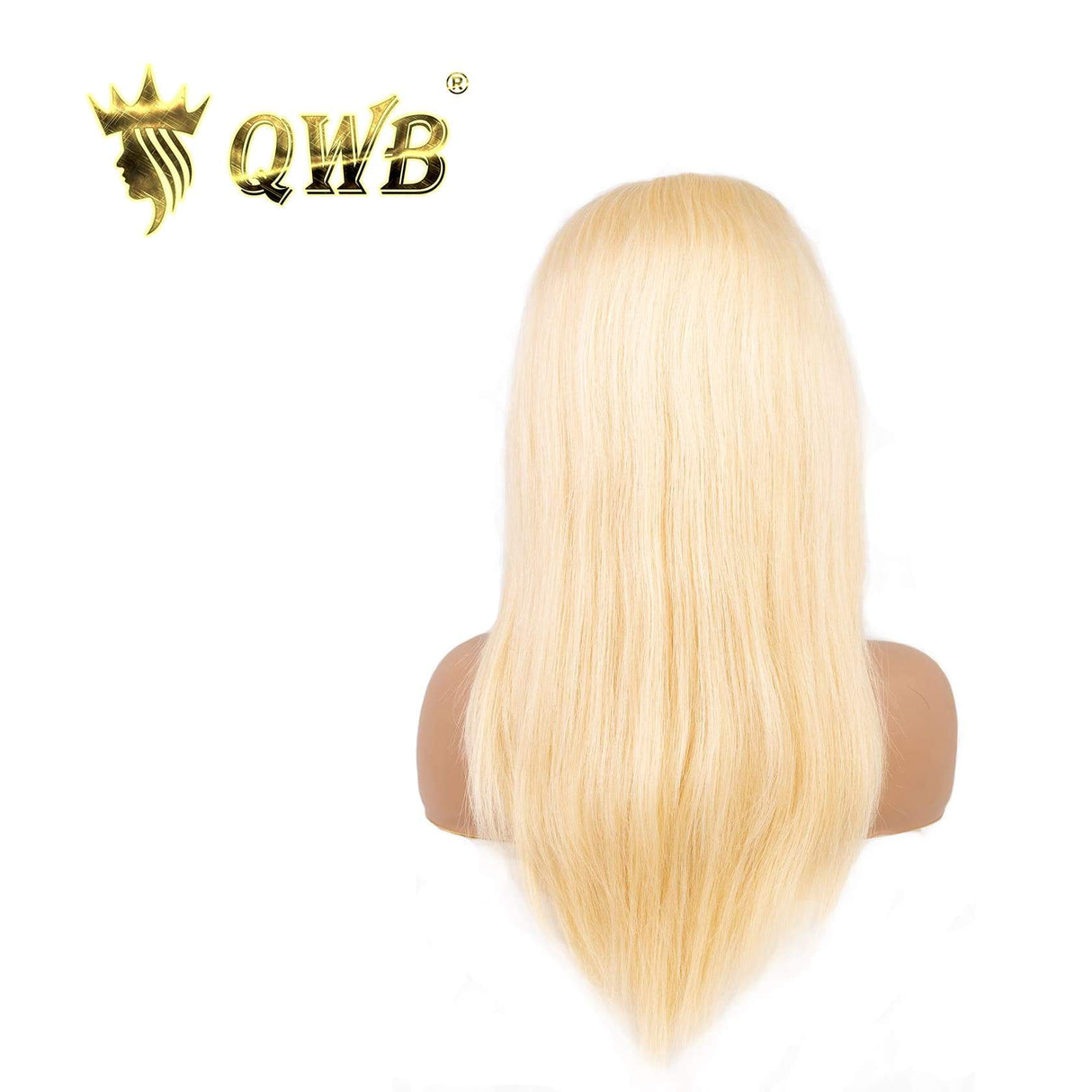 #613 Blonde Straight Wig Side Profile - Natural appearance and fit demonstration showing how pin-straight platinum blonde texture frames face elegantly in long straight style. Transparent HD lace disappears against skin while premium Brazilian virgin human hair provides comfortable wear suitable for