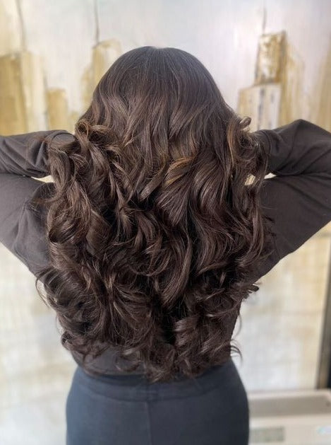 QWB Queen Weave Beauty - Styling versatility demonstration. Heat-friendly virgin human hair can be styled with curling wands, flat irons, and coloring treatments while maintaining original texture definition throughout the full product lifespan when following manufacturer care guidelines.