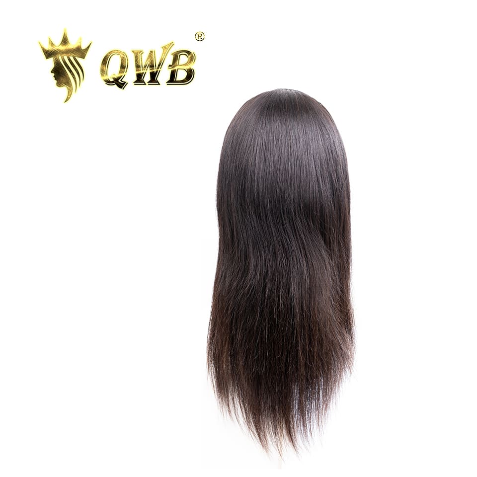 QWB Queen Weave Beauty - Detailed texture verification macro photography documenting premium virgin human hair. Close inspection reveals uniform curl formation throughout entire strand length from weft edge through tip ends, confirming consistent steam processing during manufacturing. Cuticle intact