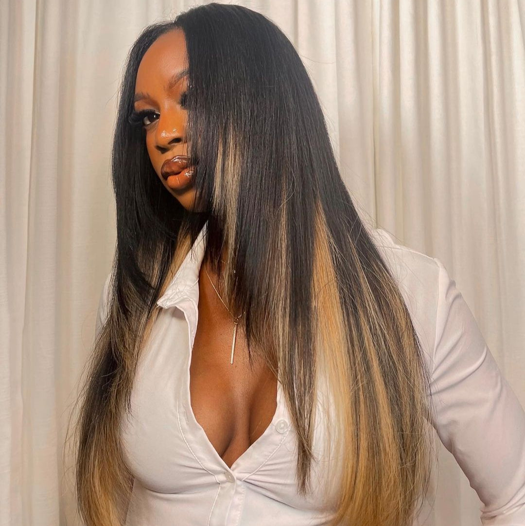 light yaki with blonde highlight 