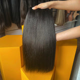 Light Yaki Color Variations #1 #1B #2 - QWB light yaki straight hair bundles available in three natural color options: #1 deep black, #1b virgin black (most popular), and #2 dark brown. 95% of virgin hair naturally close to #1b with 5% variation available for #1 and #2 upon special consultation. Nat