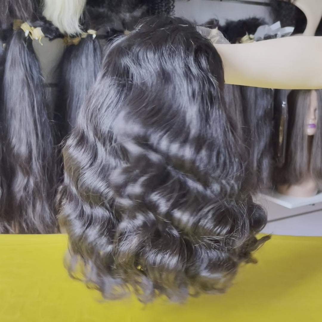 Loose Wave Lace Closure Construction Detail - Close-up of 5x5 inch transparent Swiss HD lace closure base showing undetectable hairline when properly installed. Premium Swiss lace material blends seamlessly with light to medium skin tones, pre-plucked perimeter with natural baby hairs for realistic 