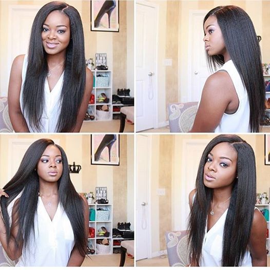 QWB Kinky Straight Lace Frontal Wig extreme close-up macro perspective revealing high-definition transparent lace material quality providing undetectable melting capability against various skin tones from light to deep complexions. Fine Swiss lace mesh demonstrating invisible scalp coverage characte