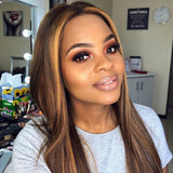 Straight 13x4 HD Frontal Real Customer Review - Silky straight texture demonstrated on diverse customers showing realistic springy curls and volume when styled properly. Premium Brazilian virgin human hair maintains smooth appearance after washing when properly maintained with heat protection.
