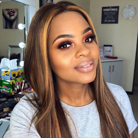 Straight 13x4 HD Frontal Real Customer Review - Silky straight texture demonstrated on diverse customers showing realistic springy curls and volume when styled properly. Premium Brazilian virgin human hair maintains smooth appearance after washing when properly maintained with heat protection.