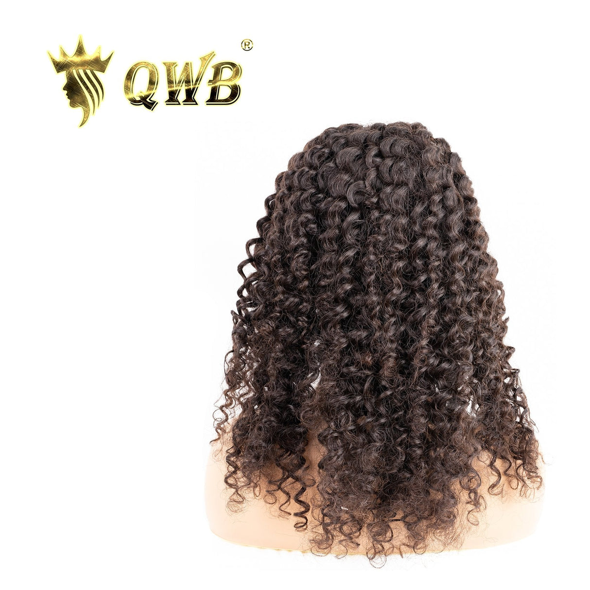 Deep Wave Brazilian Virgin Hair Installation View - 5X5 HD closure wig demonstrating secure fit with adjustable straps and front/back combs. Pre-plucked natural hairline with baby hairs creates realistic appearance without glue when properly installed for comfortable all-day wear.