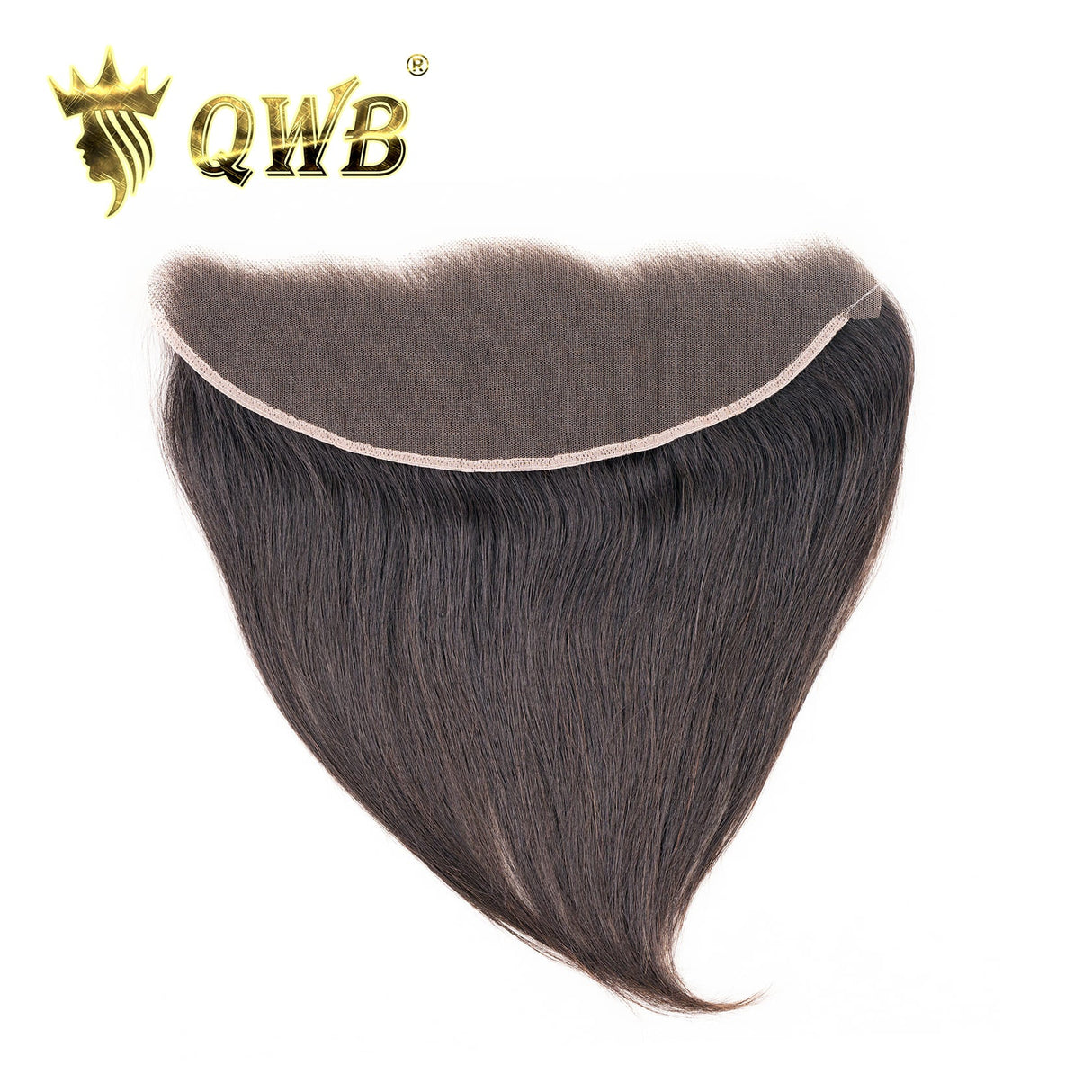 QWB Light Yaki HD Lace Frontal Net Construction Detail - Transparent Swiss lace material showing undetectable hairline and free-parted design with pre-plucked edges. Lightweight breathable 13x4 base suitable for extended wear comfort in all skin tones with invisible finish.