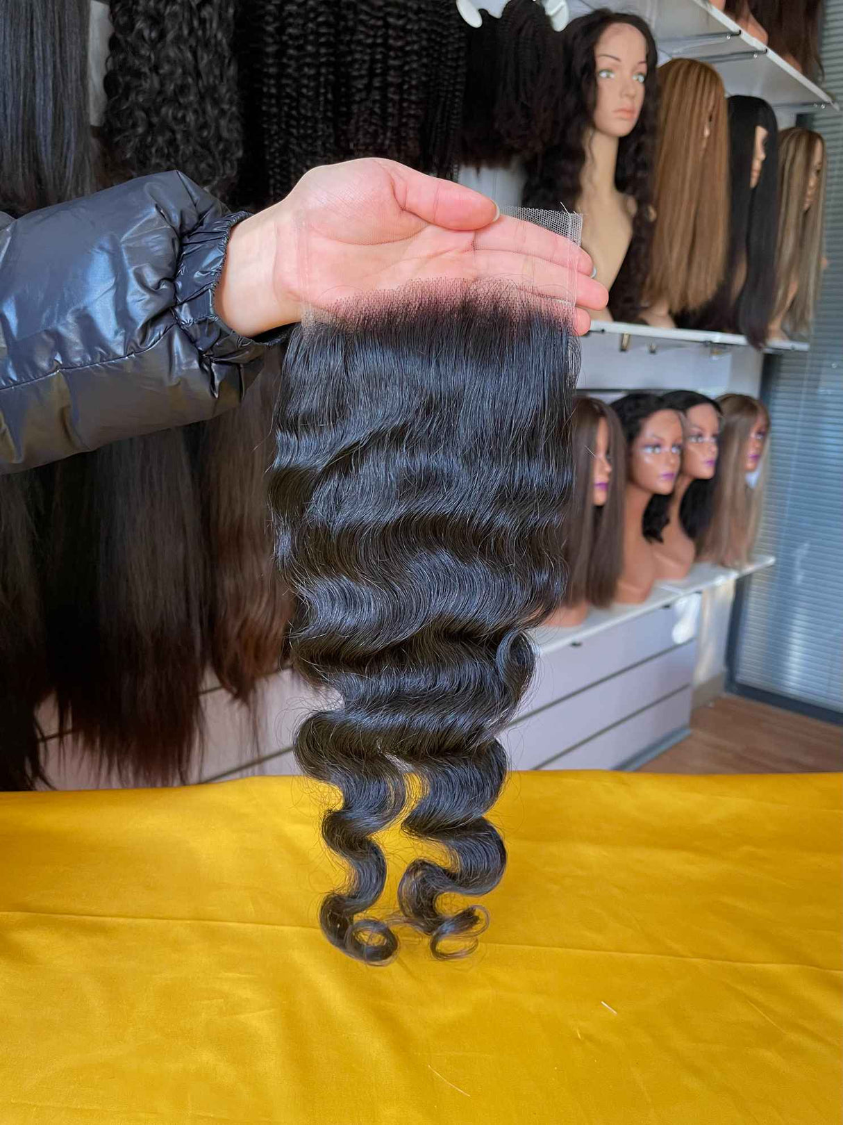 Loose Wave 5X5 HD Lace Closure Side Profile - Natural appearance and fit demonstration showing how loose wave texture blends seamlessly with all skin tones. Transparent HD lace disappears against skin while premium Brazilian virgin human hair provides comfortable wear suitable for professional daily
