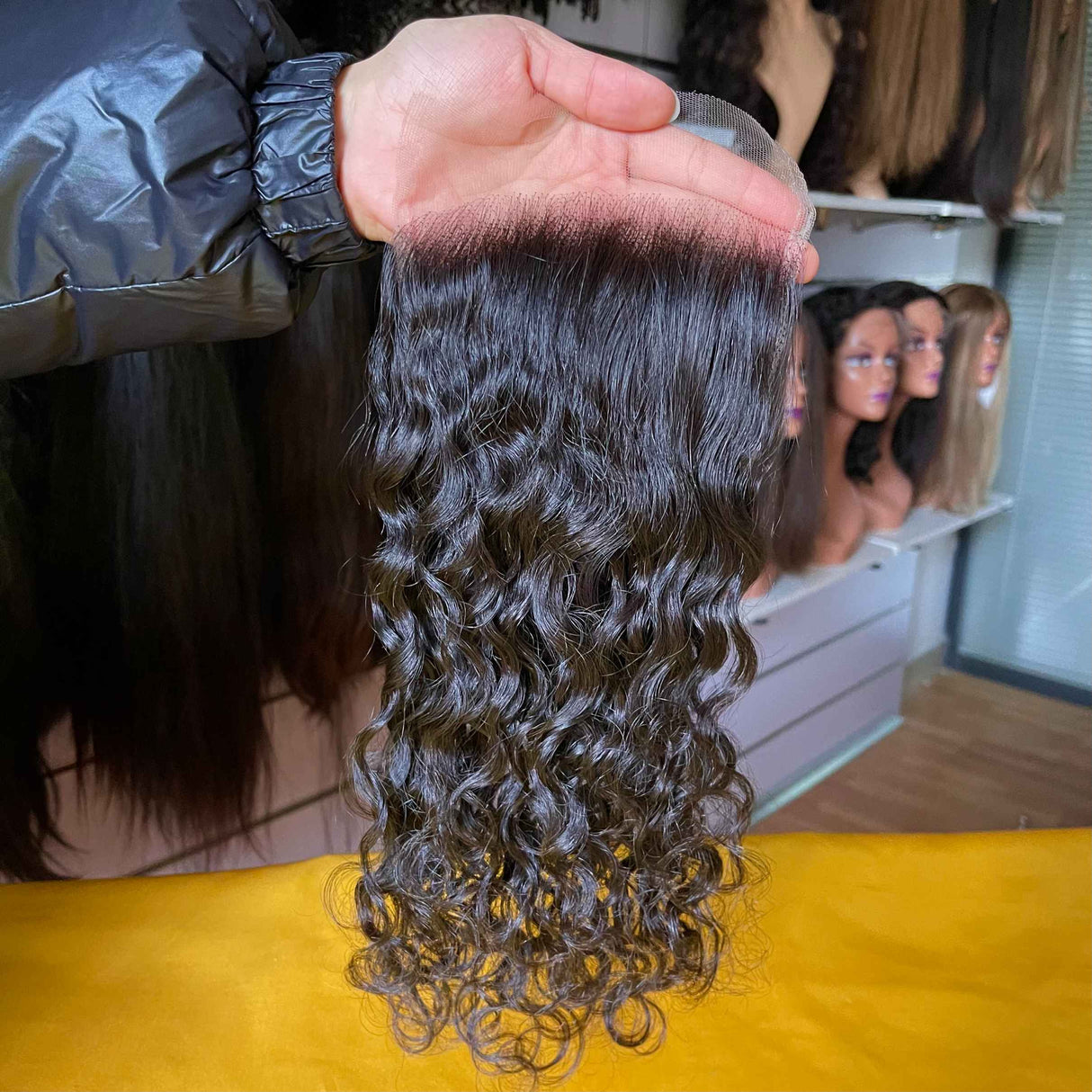 QWB Water Wave 5x5 Inch HD Lace Closure Pre Plucked Free Part 12-20 Inches
