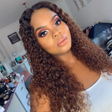QWB Queen Weave Beauty - Installation demonstration showing how the product integrates with natural hair. Pre-plucked edges and baby hairs create undetectable hairline when installed using standard glue/tape methods.