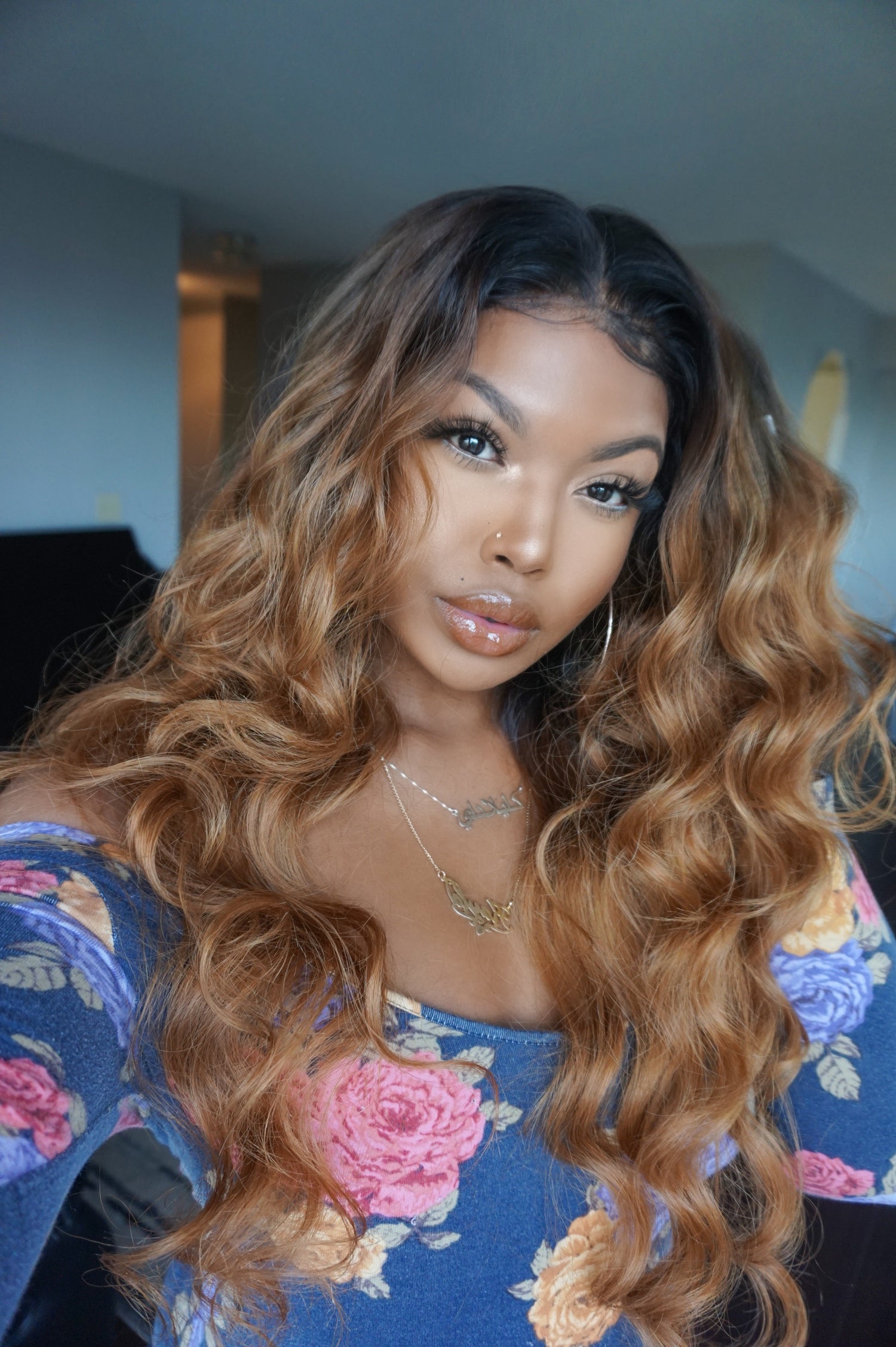 Brazilian Virgin Hair Body Wave Frontal Installation View - Dark brown lace frontal demonstrating secure attachment and natural blending along hairline from ear to ear. Gentle S-shaped body wave texture creates cohesive voluminous full head coverage at various lengths from 12 to 18 inches on diverse
