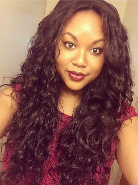 QWB Loose Wave Virgin Hair Quality Example - Top grade 100% human cuticle intact virgin hair showcasing minimum shedding and tangle-free performance on five premium bundles. No chemical processing preserves natural alignment ensuring durable flowing wave pattern that withstands repeated styling whil