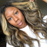 QWB Queen Weave Beauty - Styling versatility demonstration. Multiple parting options available (center, side, deep) enabled by free-parted lace design.