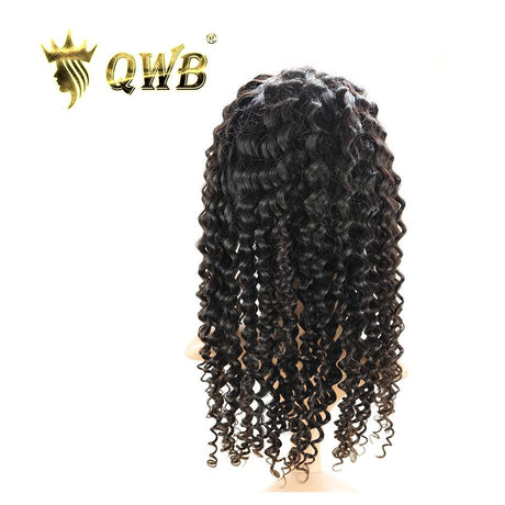 QWB Deep Wave 13x5 Inch Transparent Lace Front Wig Deep Part