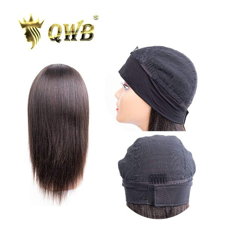 QWB Queen Weave Beauty - Product construction quality documentation showing reinforced weft attachment system. Machine double stitching anchors each hair strand to the base ensuring durability during extended wear periods. Close-up reveals minimal bulk at seam edges for comfortable lay-flat installa