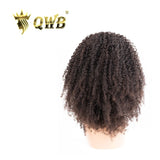QWB Queen Weave Beauty - Detailed texture verification macro photography documenting premium virgin human hair. Close inspection reveals uniform curl formation throughout entire strand length from weft edge through tip ends, confirming consistent steam processing during manufacturing. Cuticle intact