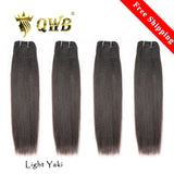 4 Bundles of Brazilian Virgin Human Hair in Light Yaki Texture for Sale