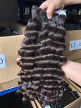QWB Loose Wave 5 Bundles Deal Brazilian Virgin Hair 12-28 Inches
