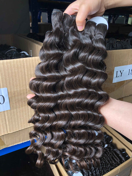 QWB Loose Wave 5 Bundles Deal Brazilian Virgin Hair 12-28 Inches