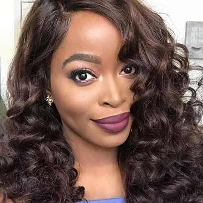 Loose Wave Brazilian Virgin Hair Installation View - 5X5 HD closure wig demonstrating secure fit with adjustable straps and front/back combs. Pre-plucked natural hairline with baby hairs creates realistic appearance without glue when properly installed for comfortable all-day wear.