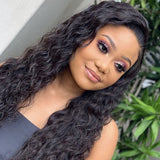 Loose Wave 13x4 HD Frontal Real Customer Review - Gentle S-shaped wave texture demonstrated on diverse customers showing realistic volume and movement when styled properly. Premium Brazilian virgin human hair maintains bouncy appearance after washing when properly maintained with heat protection.