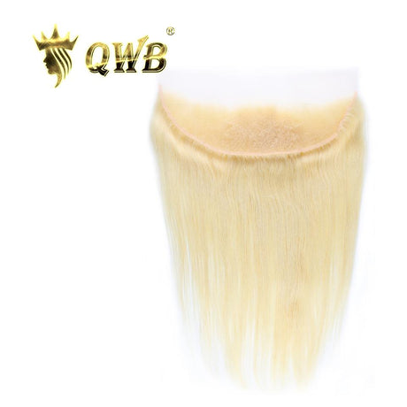 QWB Queen Weave Beauty - Main hero product shot featuring single piece of premium virgin human hair in natural deep black (#1b) color. . Premium cuticle intact 100% virgin Brazilian hair with minimum shedding and tangle-free performance, estimated 2-3 year lifespan displayed vertically to showcase f