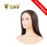 QWB Straight 5X5 HD Lace Closure Wig 200% / 250% Density Brazilian Virgin Hair