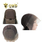 QWB Queen Weave Beauty - Product construction quality documentation showing reinforced weft attachment system. Machine double stitching anchors each hair strand to the base ensuring durability during extended wear periods. Close-up reveals minimal bulk at seam edges for comfortable lay-flat installa