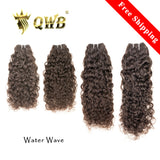 QWB Water Wave 4 Bundles Deal Brazilian Virgin Hair 12-28 Inches