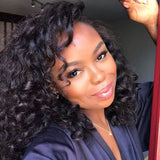 QWB Free Combination Water Wave Brazilian virgin hair material quality verification photography displaying individual bundle unit arranged to showcase minimum shedding guarantee and tangle-free performance characteristics of top grade cuticle intact virgin human hair construction. Bundle demonstrati